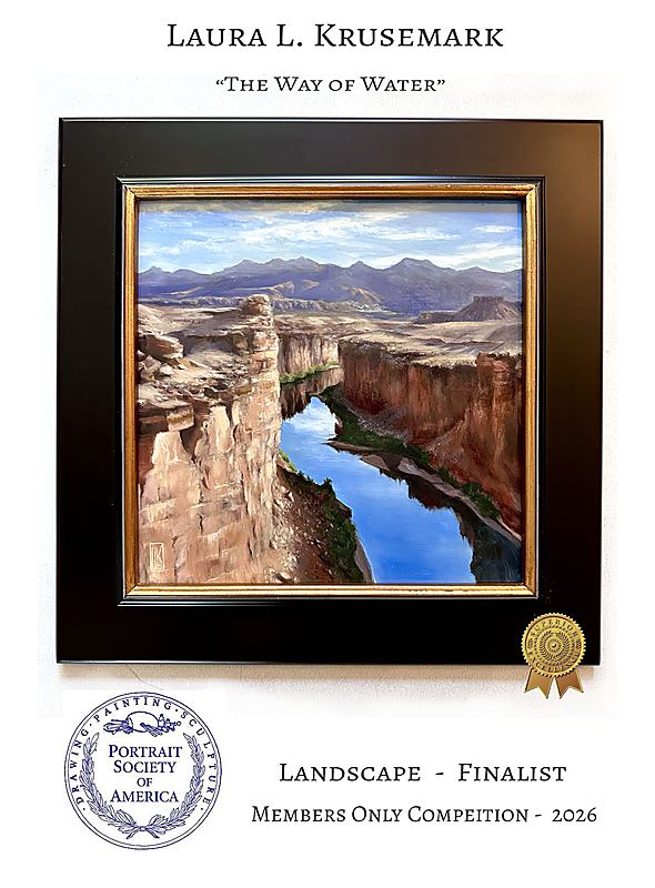 Portrait Society of America, The Way of Water with Finalist Award from Portrait Society of America (PSA), featuring The Way of Water, PSA Finalist Award