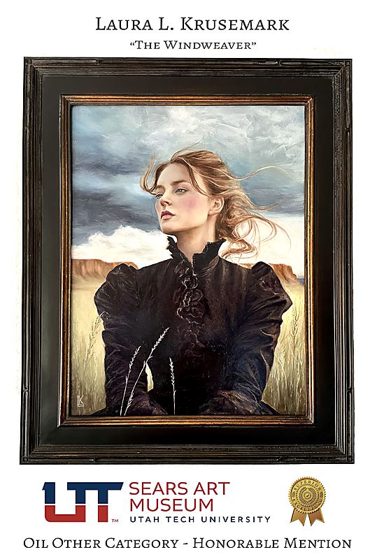 UT Sears Museum, Oil Other Category - Honorable Mention for “Windweaver”, featuring The Windweaver, Honorable Mention Award