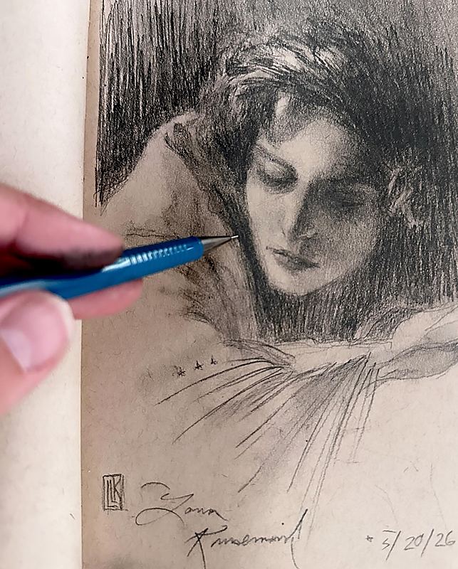 Graphite sketch in my tonal sketchbook
